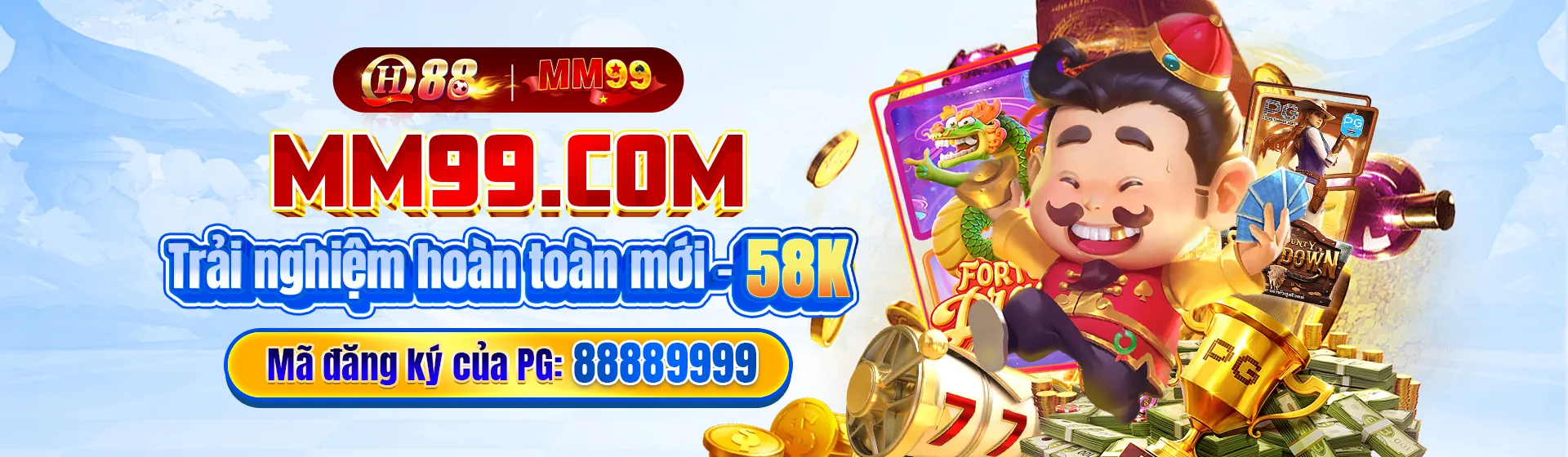Hình ảnh chính F789 Nổ Hũ, trò chơi slot với biểu tượng may mắn và tiền vàng.